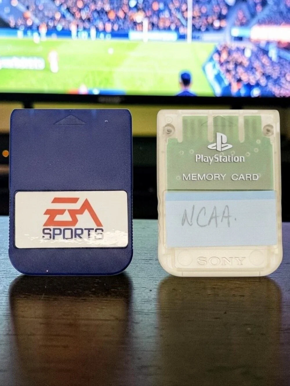 (Lot Of 2) PS1 Limited Edition EA Sports Playstation Memory Card/Model SCPH-1020